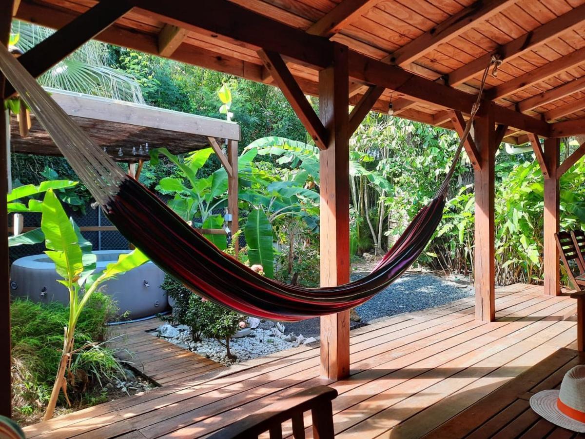 Kaz Creole Aventure Tropicale Insolite, Fibre, Jardin Et Jacuzzi Prives سانت فرانسوا المظهر الخارجي الصورة