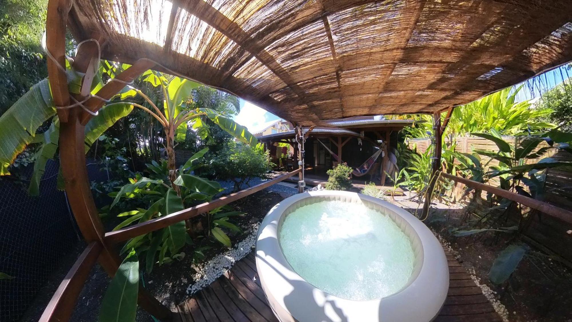 Kaz Creole Aventure Tropicale Insolite, Fibre, Jardin Et Jacuzzi Prives سانت فرانسوا المظهر الخارجي الصورة