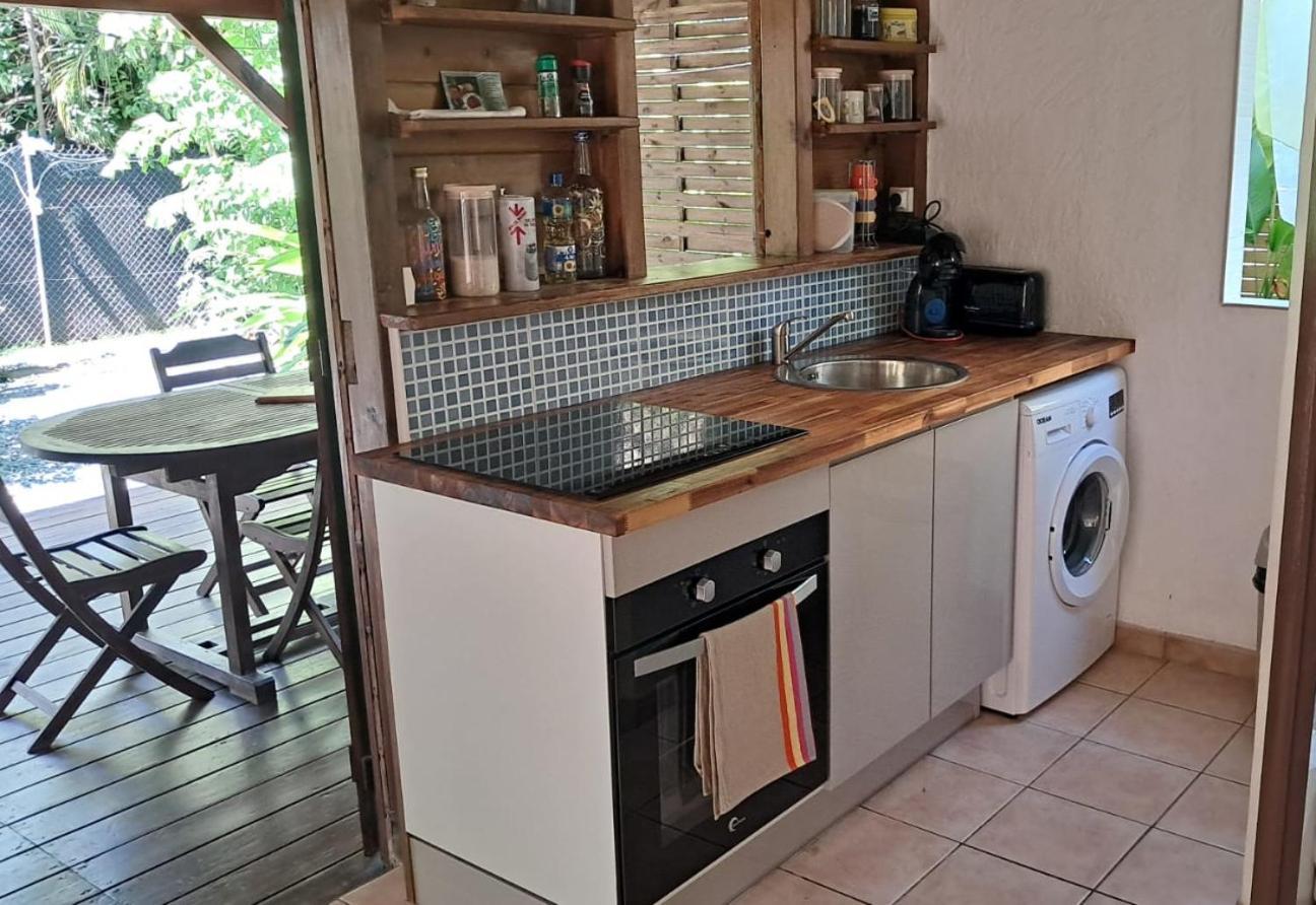 Kaz Creole Aventure Tropicale Insolite, Fibre, Jardin Et Jacuzzi Prives سانت فرانسوا المظهر الخارجي الصورة